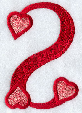 Valentine number 2 - 5 inch