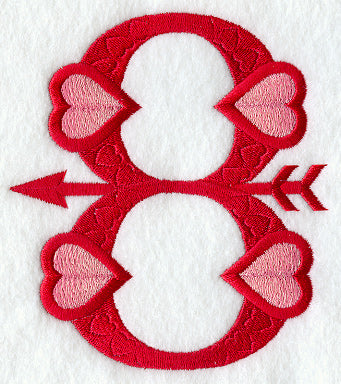 Valentine number 8 - 5 inch