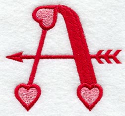 Valentine Letter A - 5 inch
