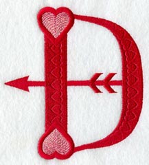 Valentine letter D - 5 inch
