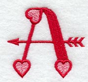 Valentine Letter A - 5 inch