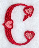 Valentine Letter C - 5 inch