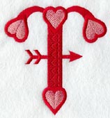 Valentine letter T - 5 inch