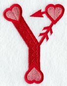 Valentine letter Y - 5 inch