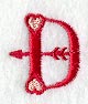 Valentine letter D - 5 inch