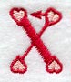 Valentine letter X - 5 inch