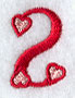 Valentine number 2 - 5 inch