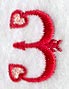 Valentine number 3 - 5 inch