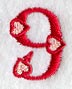 Valentine number 9 - 5 inch