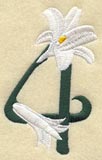 Easter Lily Number 4 - 5 inch