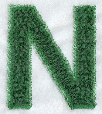 Plush Letter N - 5 inch