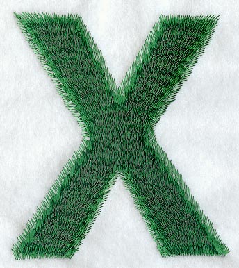 Plush Letter X - 5 inch