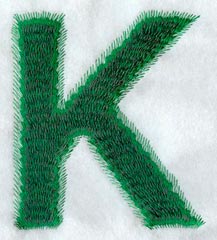 Plush Letter K - 5 inch