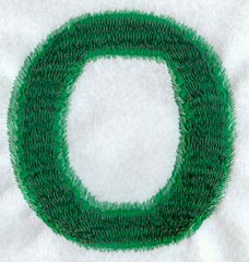 Plush Letter O - 5 inch