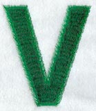Plush Letter V - 5 inch
