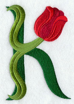 Tulip Letter K - 5 inch