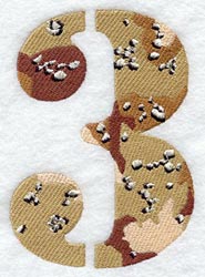 Camouflage Number 3 - 5 inch