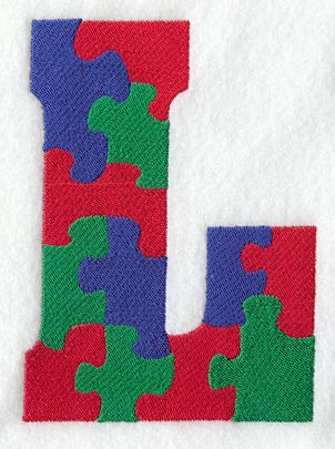 Puzzle Letter L - 5 inch