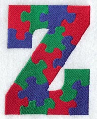 Puzzle Letter Z - 5 inch