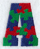 Puzzle Letter A - 5 inch