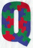 Puzzle Letter Q - 5 inch