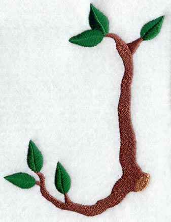 Branch Letter J - 5 inch