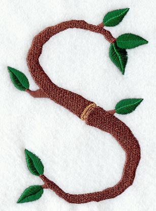 Branch Letter S - 5 inch