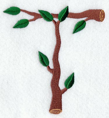 Branch Letter T - 5 inch