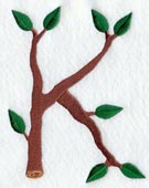Branch Letter K - 5 inch