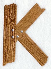 Board Letter K - 5 inch