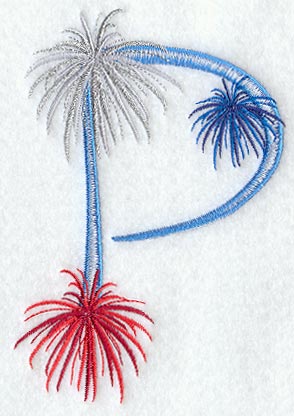 Fireworks Letter P - 5 inch