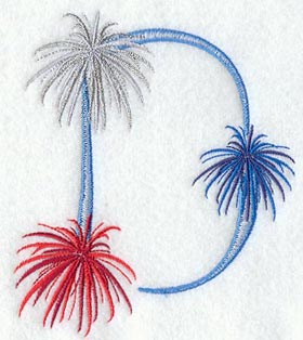 Fireworks Letter D - 5 inch