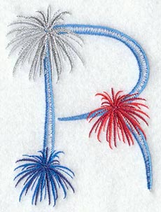 Fireworks Letter R - 5 inch