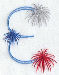 Fireworks Letter E - 5 inch