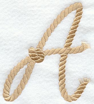 Rope Letter A - 5 inch