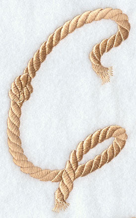Rope Letter C - 5 inch