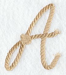 Rope Letter A - 5 inch