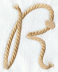 Rope Letter R - 5 inch