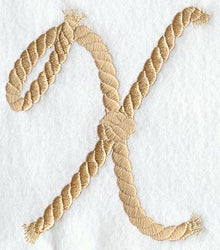 Rope Letter X - 5 inch