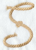 Rope Letter S - 5 inch