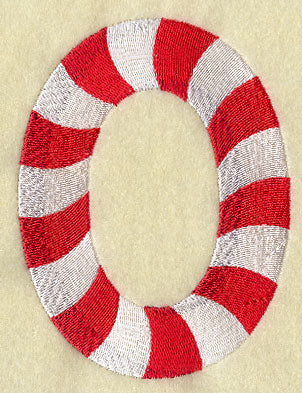 Candy Cane Number 0 - 5 inch