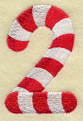 Candy Cane Number 2 - 5 inch
