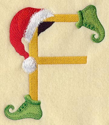 Elf Letter F - 5 inch