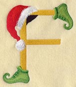 Elf Letter F - 5 inch