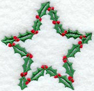 Holly Symbol Star (3 Inch)