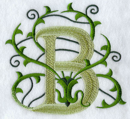 Vines Letter B - 5 inch