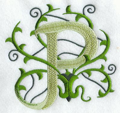 Vines Letter P - 5 inch