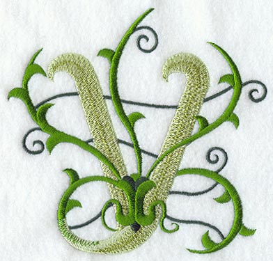Vines Letter V - 5 inch