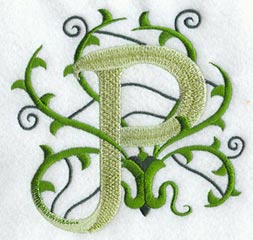 Vines Letter P - 5 inch