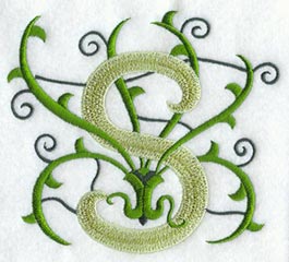 Vines Letter S - 5 inch